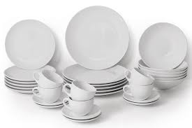 Aparelho de jantar branco 30 peças