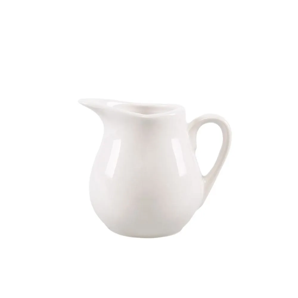 Leiteira de porcelana branca